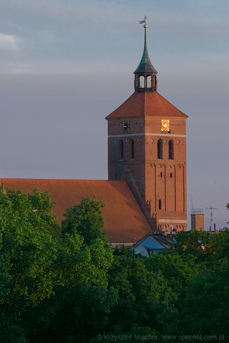 widok na Kościół od strony północnej<br />
A view of the church from the north.