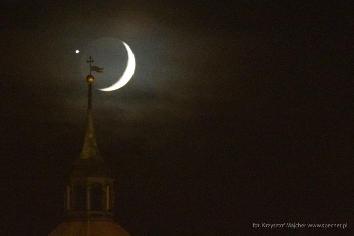 Wenus zbliża się to tarczy Księżyca - zjawisko astronomiczne roku 2008