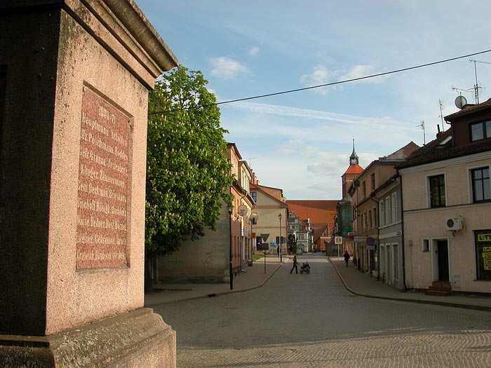 plac Paderewskiego - widok na starówkę