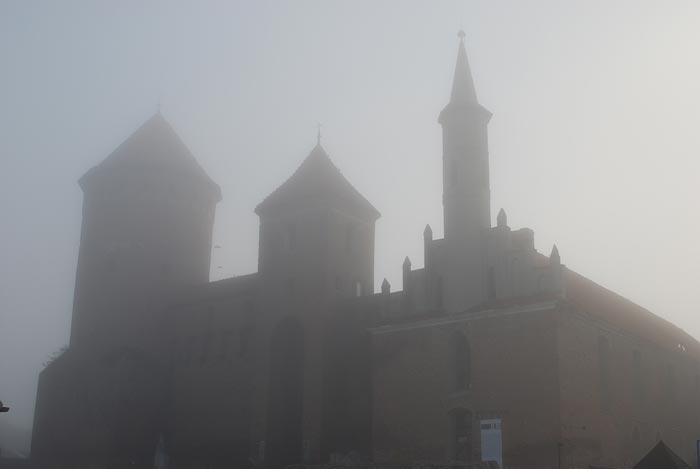 zamek we mgle