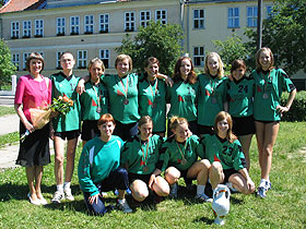 Ewa Perłowska - kapitan, Katarzyna Prusinowska, Izabela Winnicka, Ewelina Drozd, Alicja Kruszewicz, Monika Jasińska, Magdalena Matyjasek, Milena Rudyk, Ewa Rudyk, Joanna Bałdyga, Ewelina Bacza. fot.Krzysztof Majcher