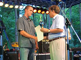 Dni Reszla 2005 - Andrzej Doborzyński, zwycięzca turnieju tenisa ziemnego fot.Krzysztof Majcher