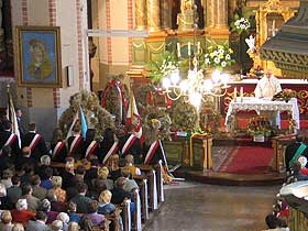 Uroczysta Msza Święta w Kościele Parafialnym. fot.Krzysztof Majcher