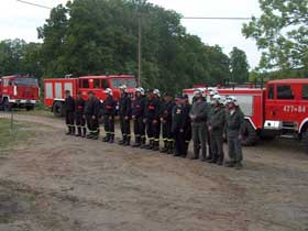 Pilec - jednostki gminne OSP. fot.Lucyna Macełko