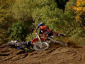 motocross - październik 2005 fot.Małgorzata Kępińska