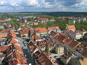 widok z wieży koscielnej, wysokość 51,2 m <br />A view from the church tower, 51.2m fot.Krzysztof Majcher