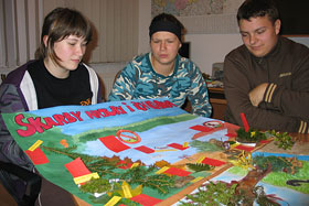 Praca w grupach „Skarby natury i ich ochrona”
 fot.Elżbieta Majcher.