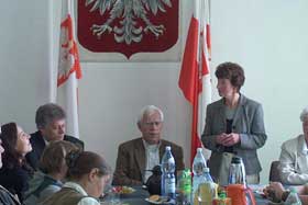 Z-ca Burmistrza Legden – Maria Pier-Bohne na spotkaniu w Urzędzie Gminy w Reszlu
 fot. reszel pl