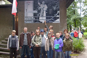 Uczniowie z Ośrodka Szkolno - Wychowawczego w Reszlu na wycieczce
 fot.Anna Ballo