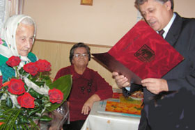 Pani Anna Semerak obchodziła swoje 100 -letnie urodziny fot. archiwum MOK