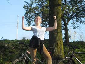 Jestem wielka! Jeżdżę rowerem. fot.Koło Ekologiczne Ekozespoły
