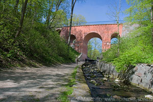Most od strony parku wiosną fot.Krzysztof Majcher