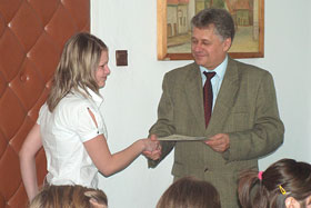 uroczyste wręczenia stypendiów za osiągnięcia sportowe w roku 2007
 fot.Lucyna Macełko