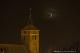 7 sekund później - Wenus już za Księżycem. fot.Krzysztof Majcher