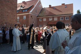 Uroczystość zakończenia Misji Świętych w parafii Św. Piotra i Pawła w Reszlu - 20 września 2009 r.
 fot.Krzysztof Majcher