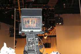 obraz podczas próby nagrania programu z jednej z kamer znajdujących się w studio
 fot.Beata Kilanowska
