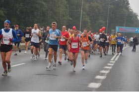 Grzesiek Rutkowski i Leszek Gwardęcki na 10 Poznań Maraton 2009
 fot.Leszek Gwardęcki