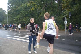 Grzesiek Rutkowski i Leszek Gwardęcki na 10 Poznań Maraton 2009
 fot.Leszek Gwardęcki