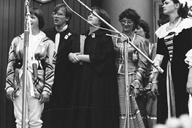 Reszenalia 1981 - Roman Dulko, Barbara Gostomska, Helena Jakubowska, Jolanta Pawelczyk - Radomska fot.Jolanta Grzyb