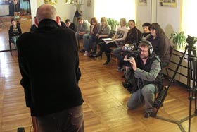 Podczas spotkania grupowego mieliśmy redaktorów z KTK -Kętrzyn
 fot.Beata Kilanowska