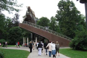 Ceski Krumlov.  Teatr z ruchomą widownia.
 fot. Wiesław Maciukiewicz