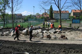 Prace przygotowawcze w toku - kilka dni przed otwarciem. fot.Elżbieta Majcher.