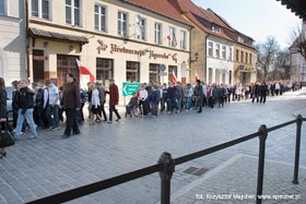 Marsz milczenia w hołdzie ofiarom tragedii smoleńskiej
 fot.Krzysztof Majcher