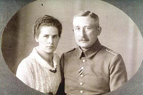Małżeństwo Dorsch, w domu których miał swoją kwaterę Hindenburg fot. archiwum prywatne