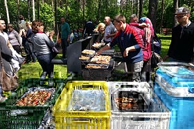grill po kajakach
 fot.Zespół Szkół im. M. Rataja
