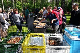 grill po kajakach
 fot.Zespół Szkół im. M. Rataja