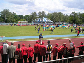 krąg podczas ceremoni zamknięcia