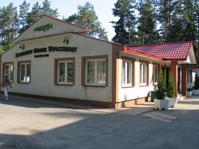 Młodzieżowy Ośrodek Wypoczynkowy w Gawrych Ruda, w którym spędziliśmy noc.