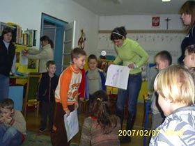 Przeprowadziłyśmy również zajęcia dla maluchów z przedszkola "Słoneczko" w Reszlu.