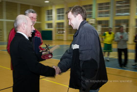 Zakończenie Reszelskiej Ligi Halowej 2008 - Król strzelców: Bartłomiej Bogdaniuk (Wielemix) - 26 zdobytych bramek