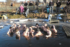 kąpiel morsów z Bisztynka i Reszla - 13.01.2007