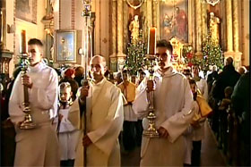 Niedzielna msza święta z okazji uroczystości Świętej Rodziny