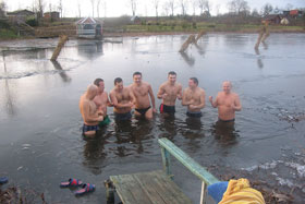 kąpiel morsów z Reszla - 20.01.2007