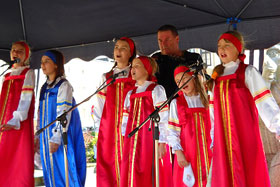 Zespół Kalinka z Rosji.