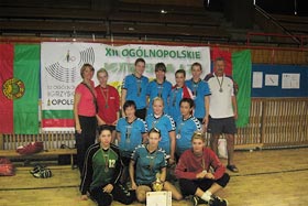 Srebrne medalistki XII Ogólnopolskich Igrzysk LZS - Opole 2009