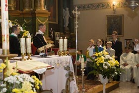 Uroczystość zakończenia Misji Świętych w parafii Św. Piotra i Pawła w Reszlu - 20 września 2009 r.