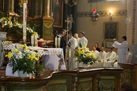 Uroczystość zakończenia Misji Świętych w parafii Św. Piotra i Pawła w Reszlu - 20 września 2009 r.