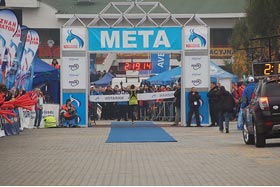 Grzesiek Rutkowski i Leszek Gwardęcki na 10 Poznań Maraton 2009