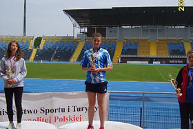 Aleksandra Wysocka na najwyższym stopniu podium