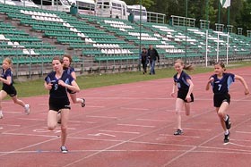 Finisz biegu na 60m