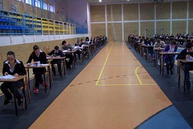 próbny egzamin w Gimnazjum