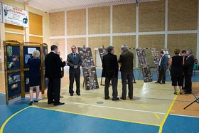 Zaproszeni Goście mieli okazję zapoznać się z posterami, obrazującymi nasze działania przy tworzeniu lapidarium.