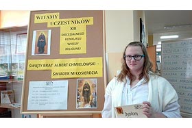 Marta Koziej - Finalistka XIII Diecezjalnego Konkursu Wiedzy Religijnej